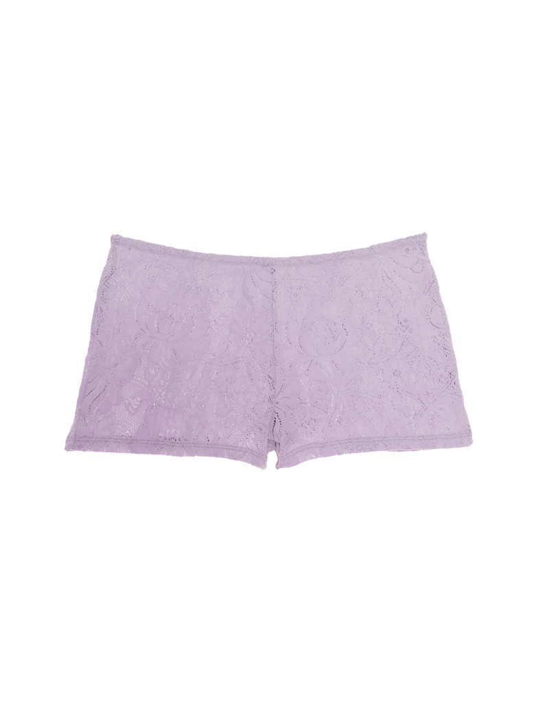 A light purple lace short.