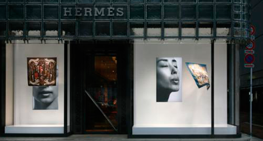 Hermes store window display