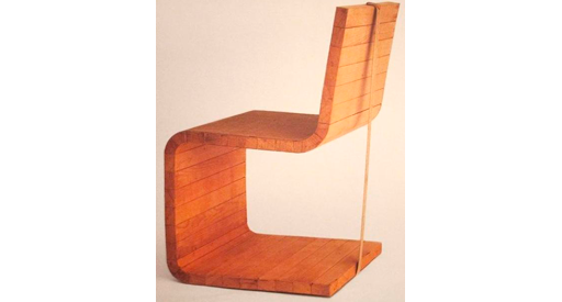 Wooden chair sculpture