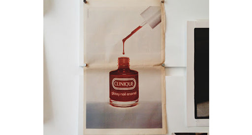 Irving Penn painting of Clinique nail polish.