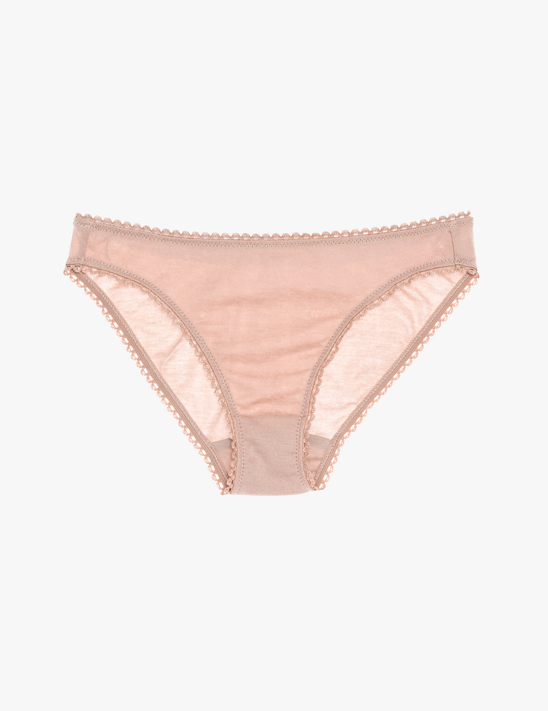 Nude panty with nude trim