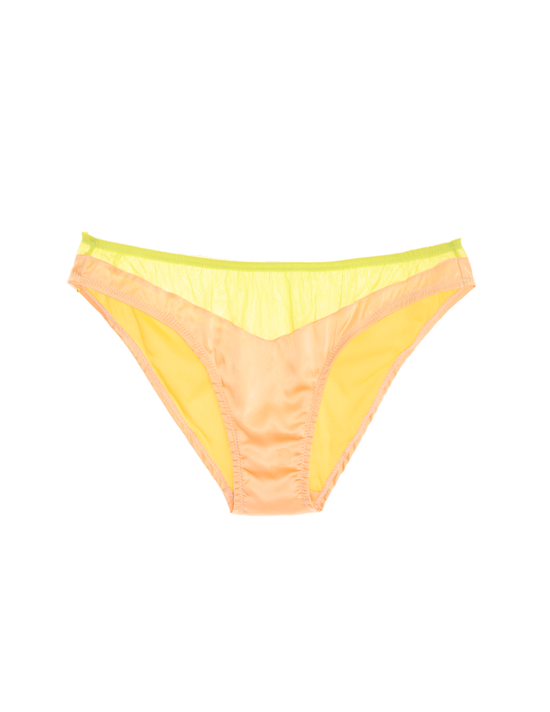 Yellow and peach Silk Aaron Panty