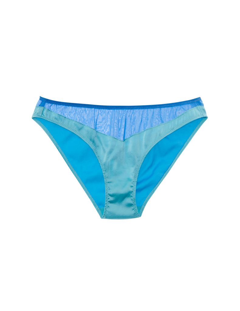 blue silk Aaron Panty