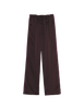 a flat lay of the ally pajama pant in carob brown