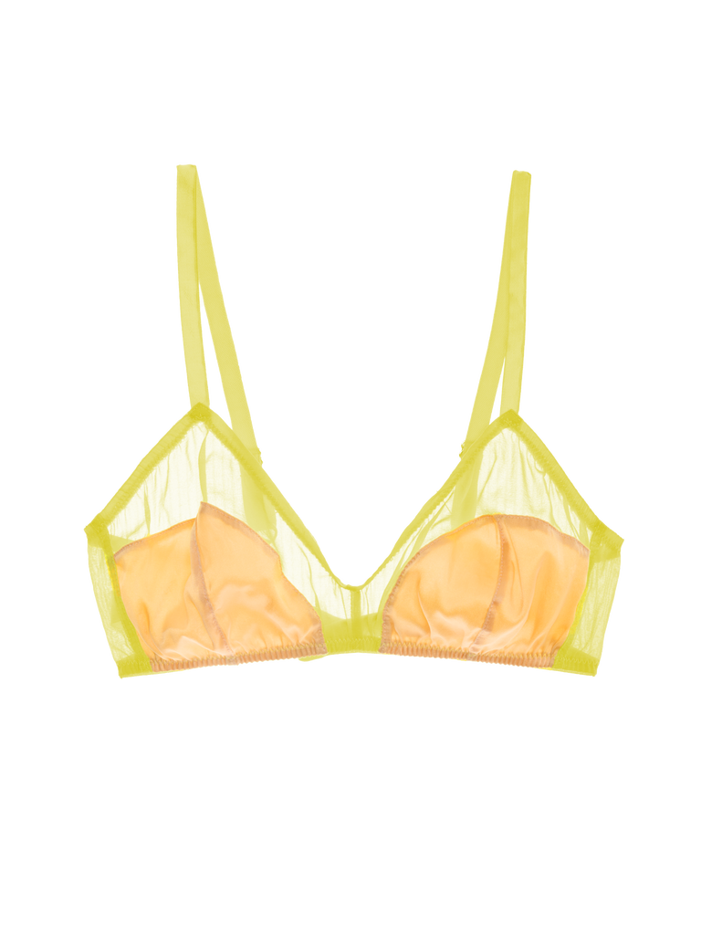 Yellow and peach Beatrice Bralette product