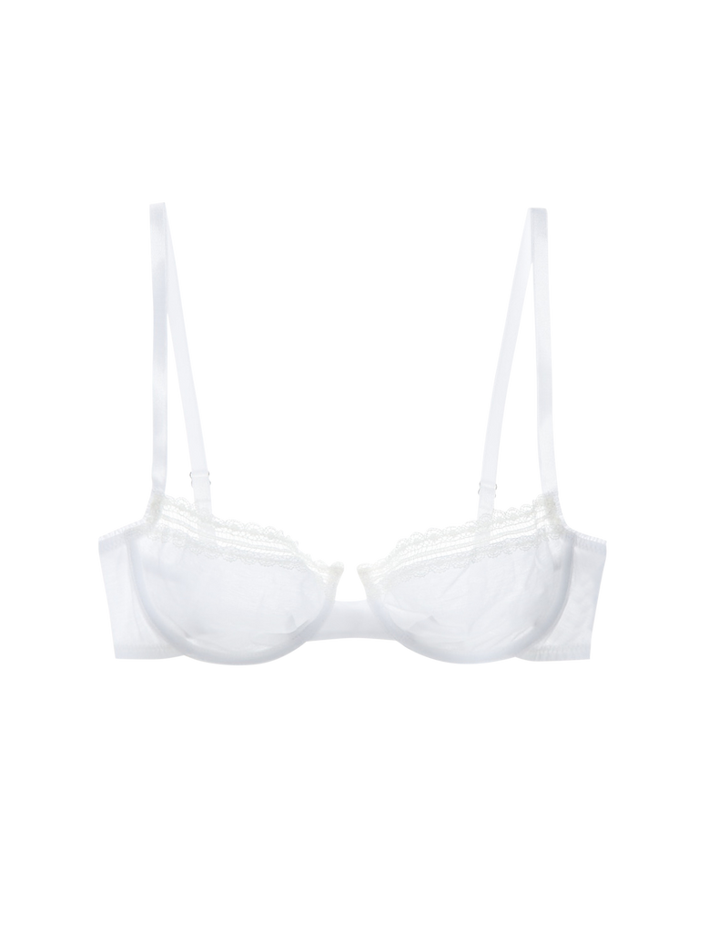 chloe underwire bra white