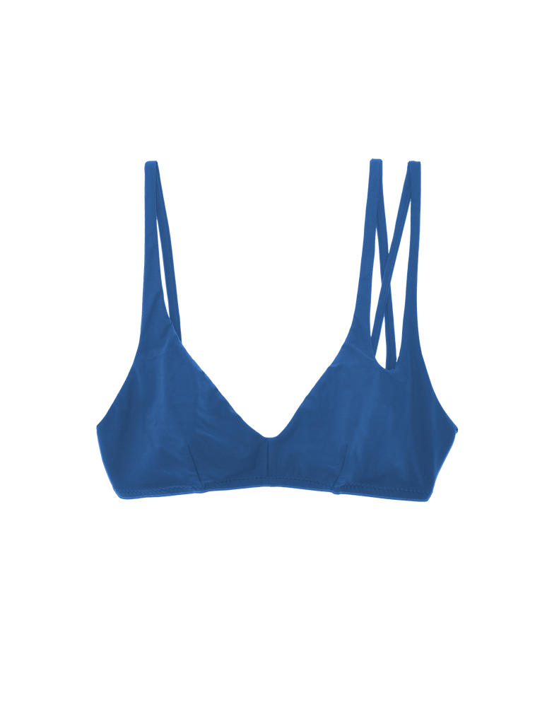 flat image of elias bikini top in fog blue