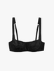 black silk underwire bra by Araks