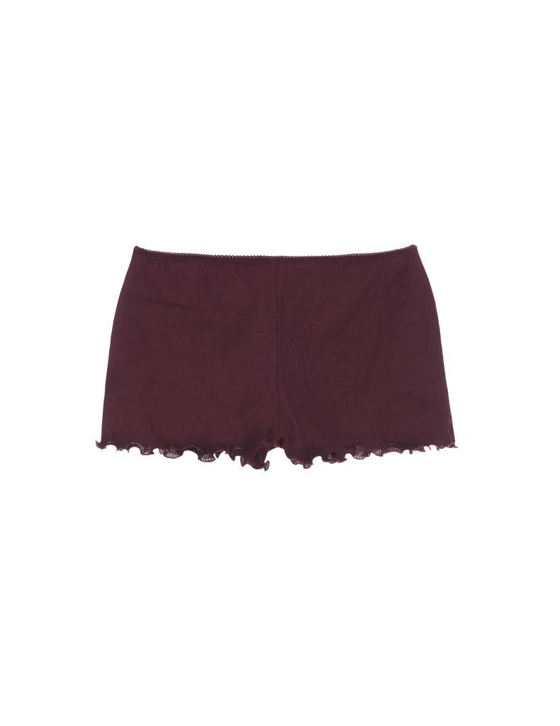 kat shorts in plum