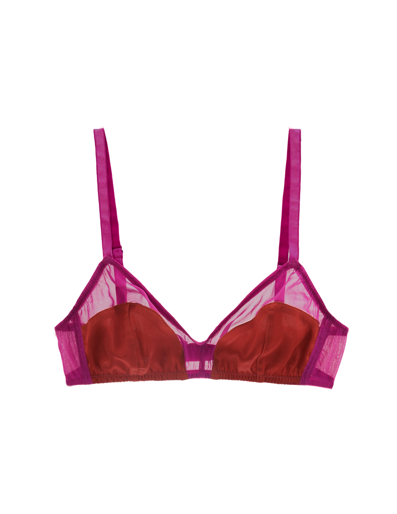 beatrice bralette in berry sangria