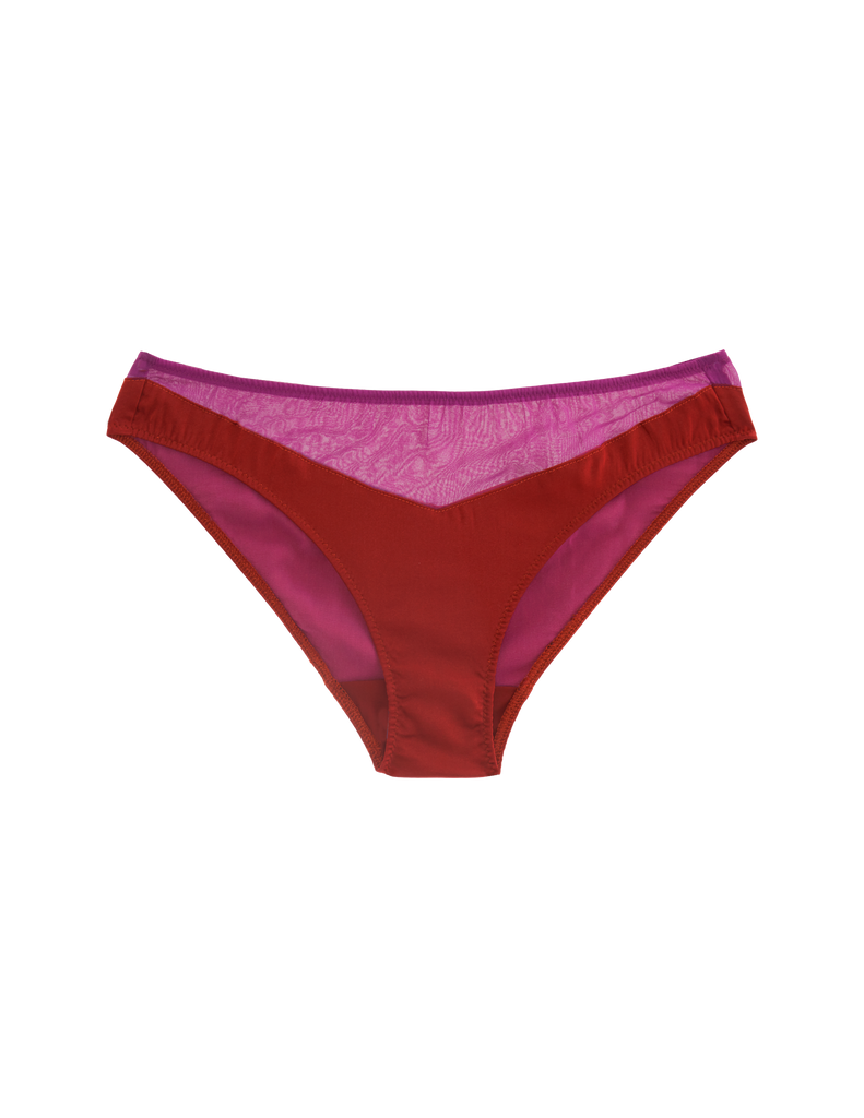 a flat image of the aaron panty in berry sangria