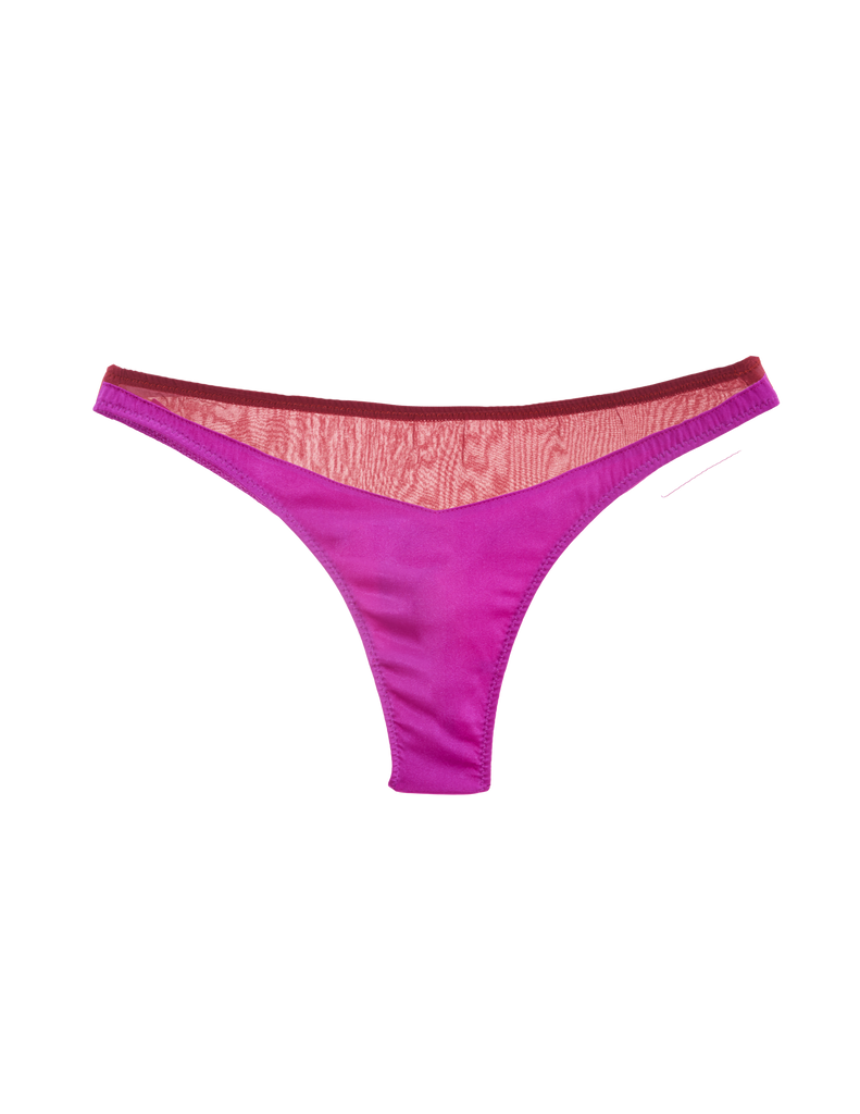 maya thong in amaranth magenta and red