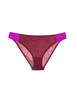 a flat lay image of the saffi panty in amaranth magenta