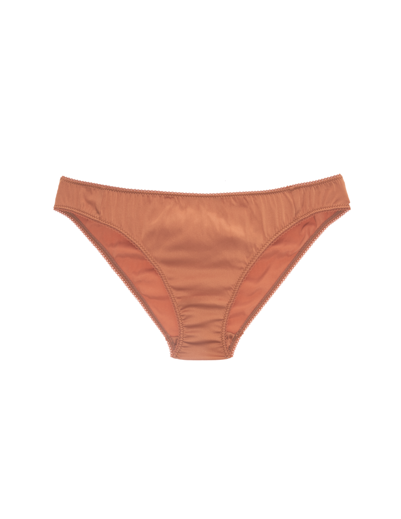 a flat lay image of the gwyneth panty in cocoa brown