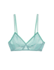 a flat image of the antonia bralette cotton in sage green