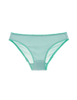 a flat lay image of the isabella panty in sage green organic cotton