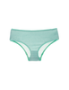 a flat lay image of the josephine hipster panty in sage green organic cotton