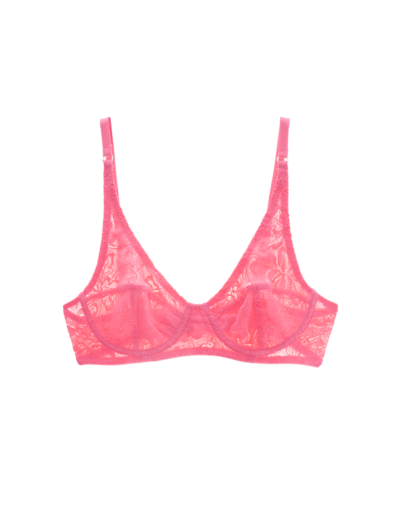 a flat lay image of the waverly underwire bra in prima