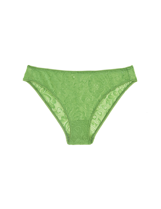 Elegant Green Lace Panties Isolated On White Stock Photo, Picture and  Royalty Free Image. Image 79111702.