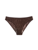 a flat lay image of the tris panty in carob brown