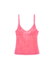 a flat lay image of the georgia cami in prima pink