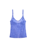 a flat lay image of the georgia cami in serene blue