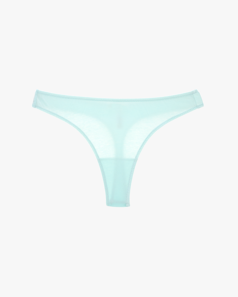 Crisp blue bettina cotton thong