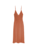 a flat lay image of the cadel slip in cocoa brown