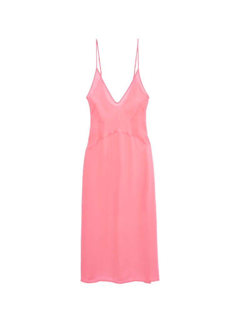 a flat lay image of the cadel slip in prima pink