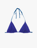 the nelle bikini top in atlantis blue