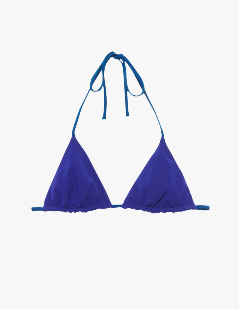 the nelle bikini top in atlantis blue