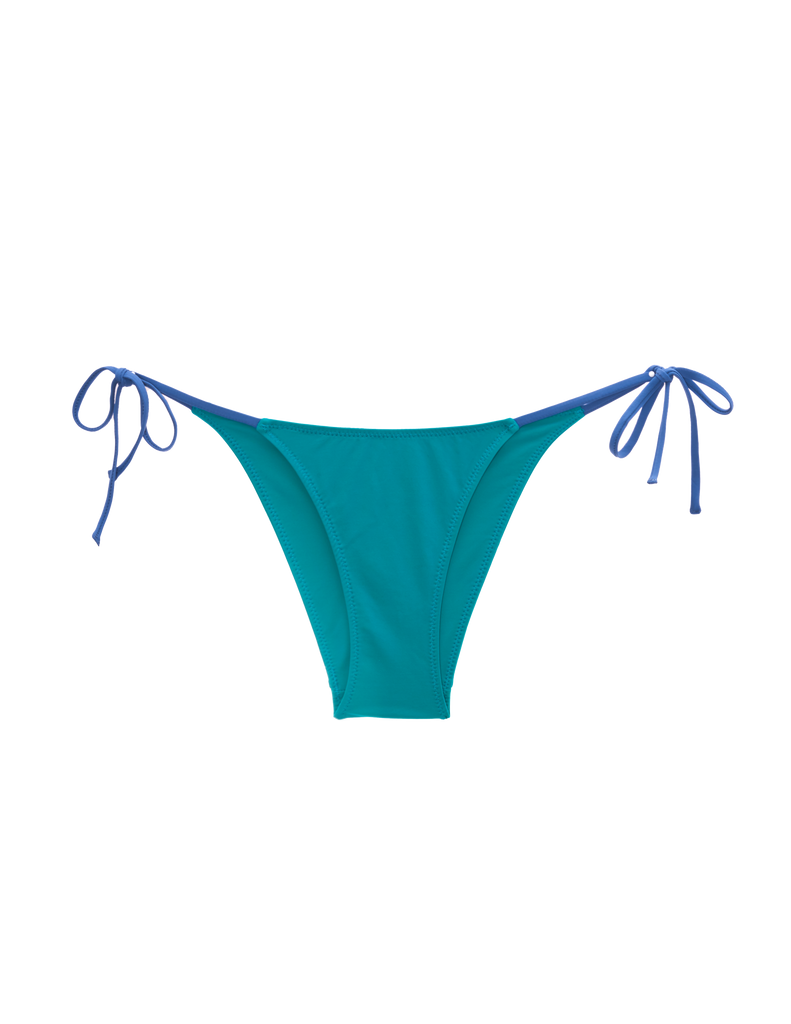 flat lay image of nadia bikini bottom in the shade viridian 