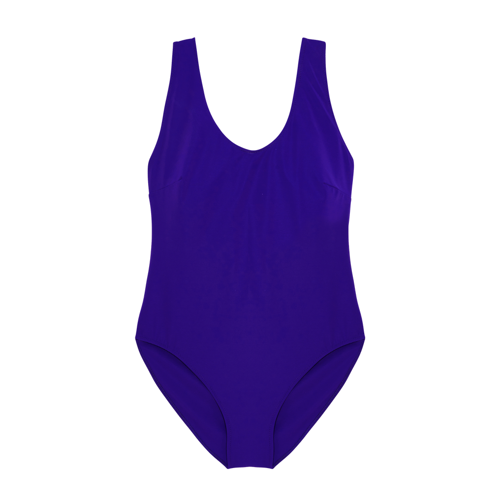 a flat lay image of the ren one piece in atlantis purple